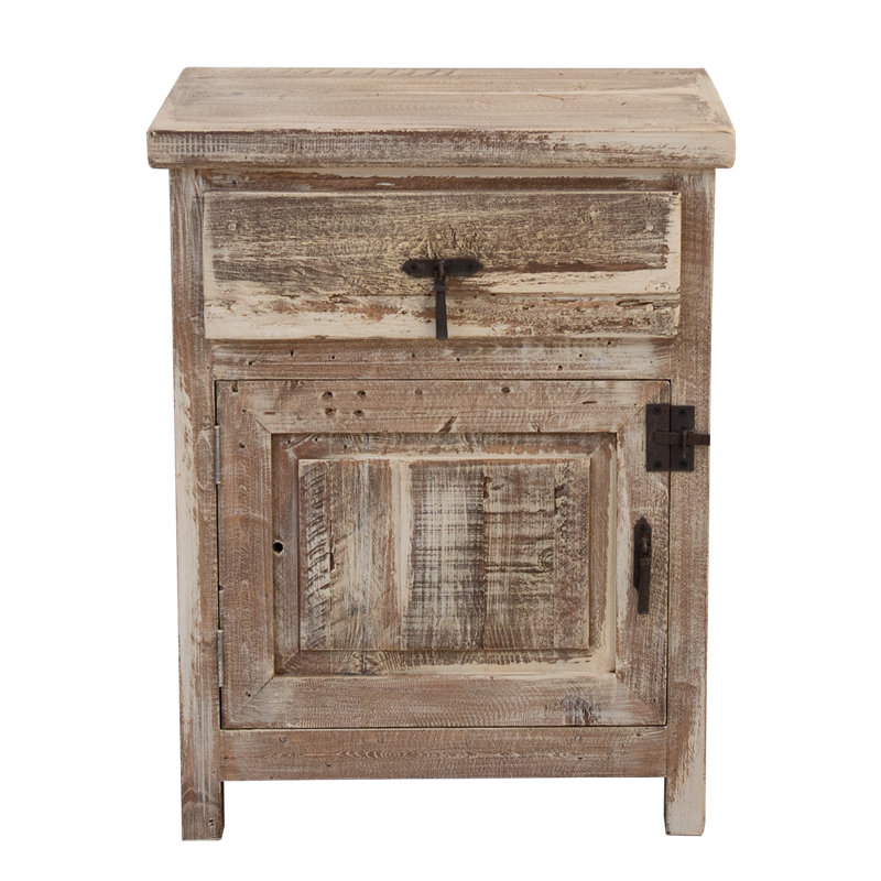 Table de chevet en bois récupéré Rancho Viejo