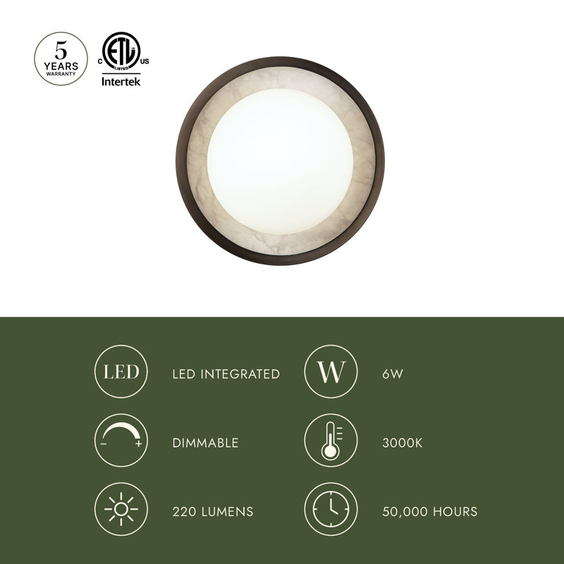 Alonso 1 - Light Bath Sconce, Vintage Brass