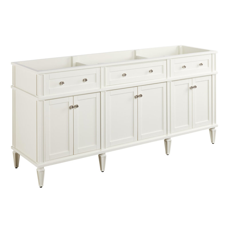 72" Elmdale Double Vanity - Vanity Cabinet Only, White