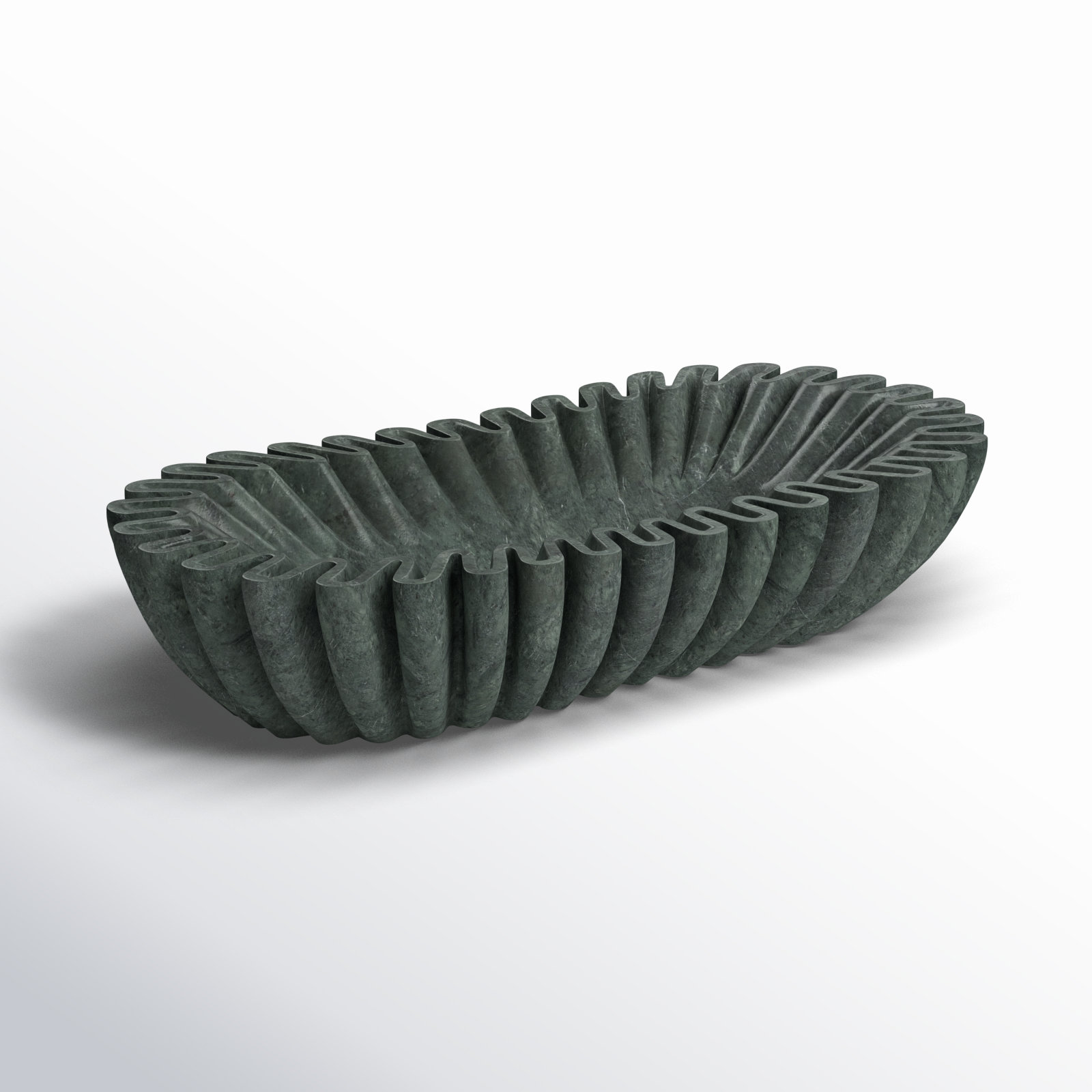 Vanderwall Genuine Marble Bowl, Green