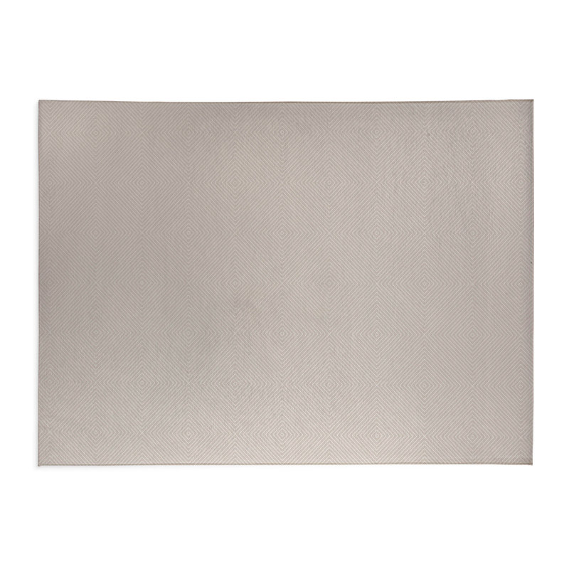 Tapis de bureau léger Eye Chev, L 3 pi x L 2 pi, Taupe