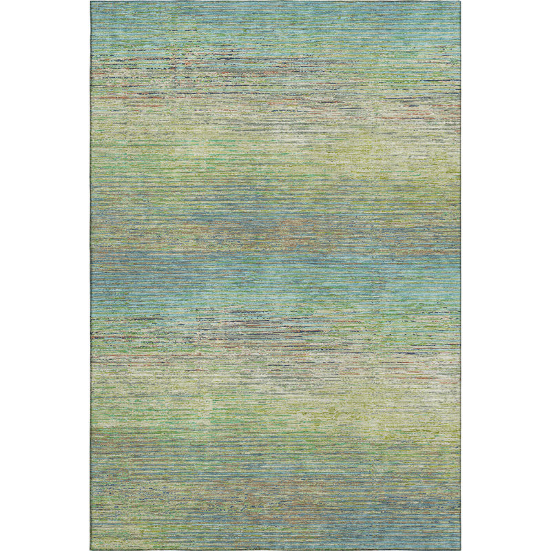 Premium Machine Washable Alijah AMF1264 Stripes Rug, Rectangle 8' x 10'