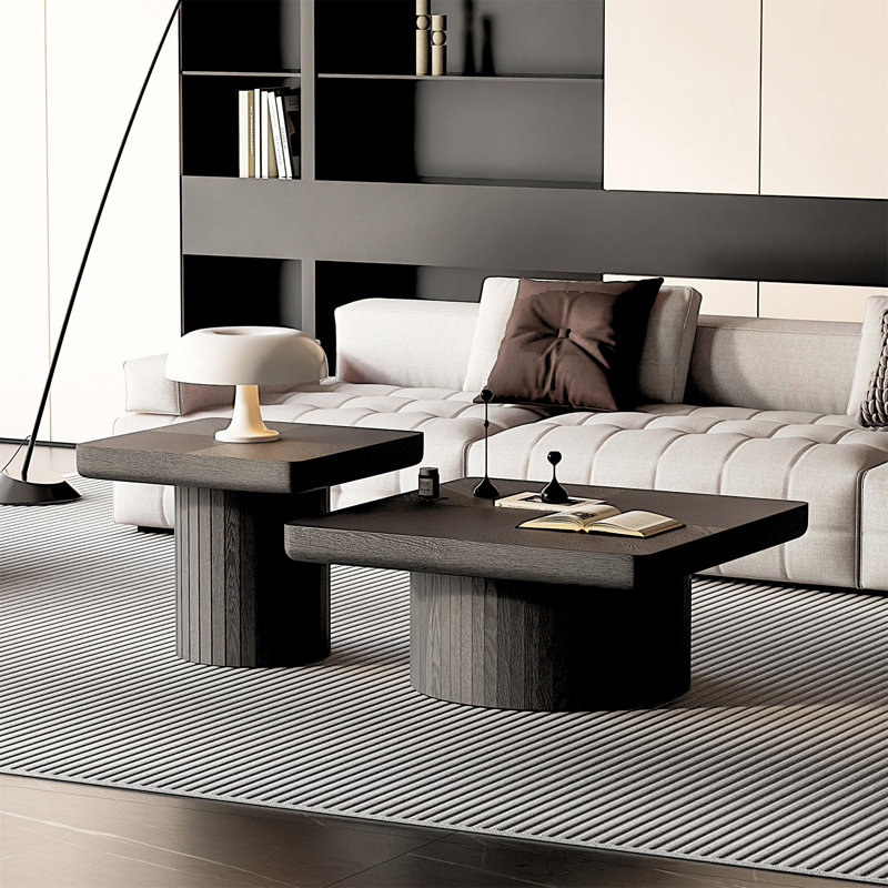 Ensemble de tables basses Modern Modern, Noir