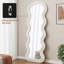 Miroir d'appoint de plancher pleine longueur Wave Design - Utilisation suspendue / inclinée pour la chambre à coucher / salon-1862115649