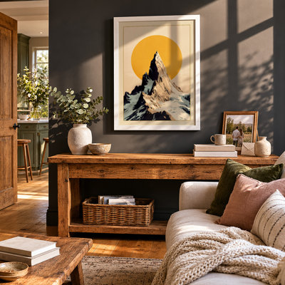 Mountain At Dawn Minimalist - Print