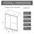 60 In X 72 Pivot Shower Door, 1/4 Inch Tempered Glass With Certification, Black Finish, Reversible Configuration, Telescopic Guide Adjustment W H Clear Glass, Stainless Steel Handle, Adjustment,