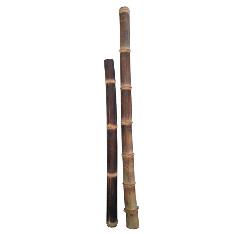 Giant Black and Brown Bamboo Poles for Heavy Construction