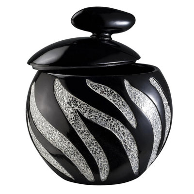 Majestic Zebra Design Polyresin Decorative Jewelry Box Home Decor