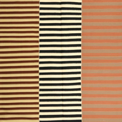 Tapis contemporain orange / brun / vert
