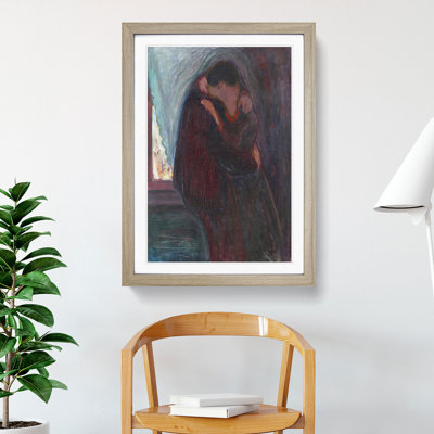 The Kiss Vol.3 by Edvard Munch - Picture Frame Painting