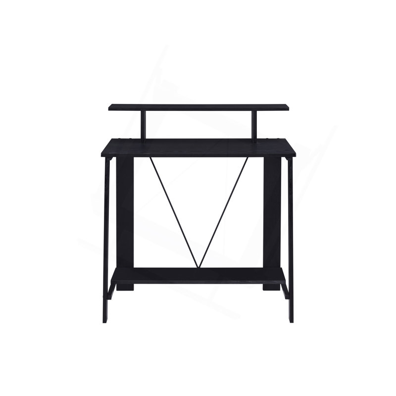Versatile Writing Desk With Stylish Finishes And Practical Storage, Black