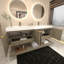 Ensemble de meuble-lavabo mural Moreno Stella avec portes et tiroir intérieur-581750023