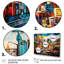 City Sydney Popart, reproduction d'art sur toile-849003839-849003831