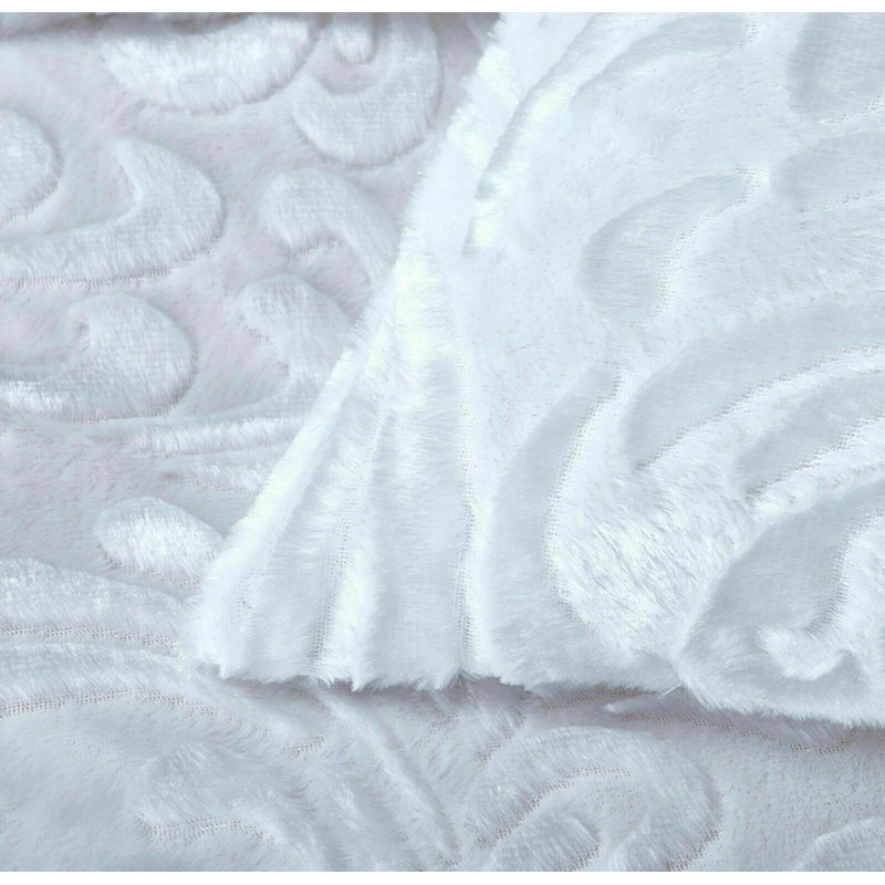 Floral Duvet Cover Set with Pillowcases, White, King