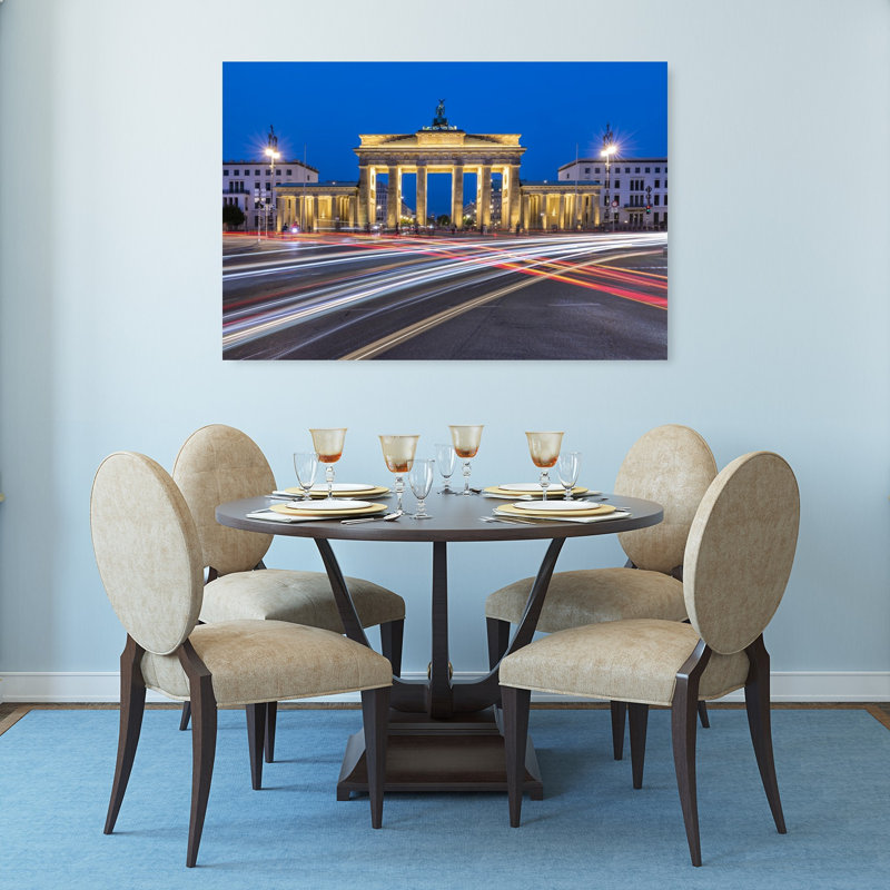 Porte de Brandebourg, impression d'art mural abstrait contemporain, H 32 po x l 48 po