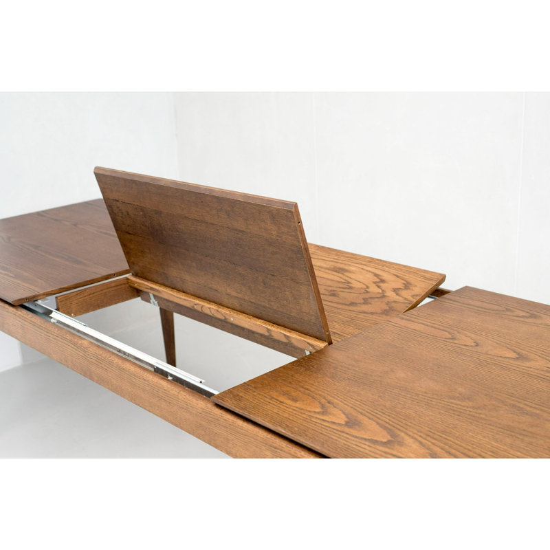 Cid Tiara 96-127 Inch Extendable Dining Table, Rectangular, Brown