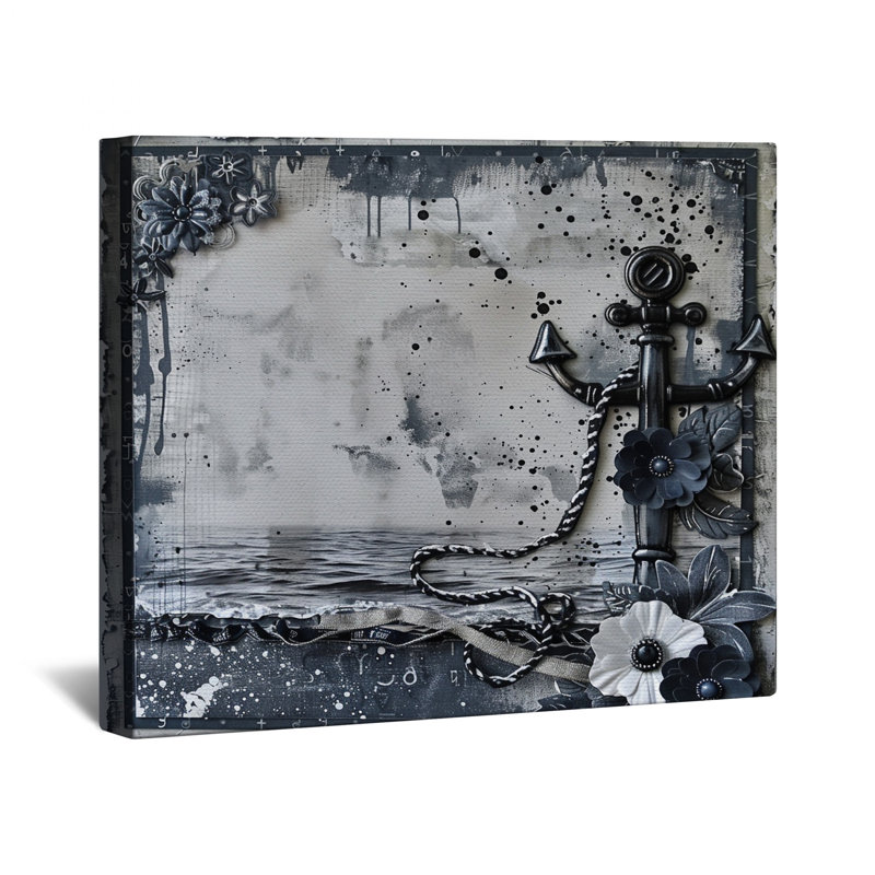 «Anchor Canvas Gallery Wrap», décoration murale nautique en plusieurs tailles, 16 po x 20 po