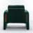 35" Wide Modern Bouclé Upholstered Armchair With Track Arms And Enclosed Base-118097948