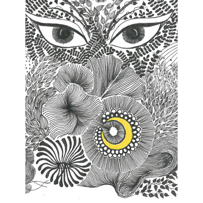 Parashakti - The Pair Of Eyes | Ink On Paper | By Shreya Gupta