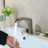 Brushed Nickel Fontana Vicenza Contemporary Bathroom Automatic Sensor Faucet