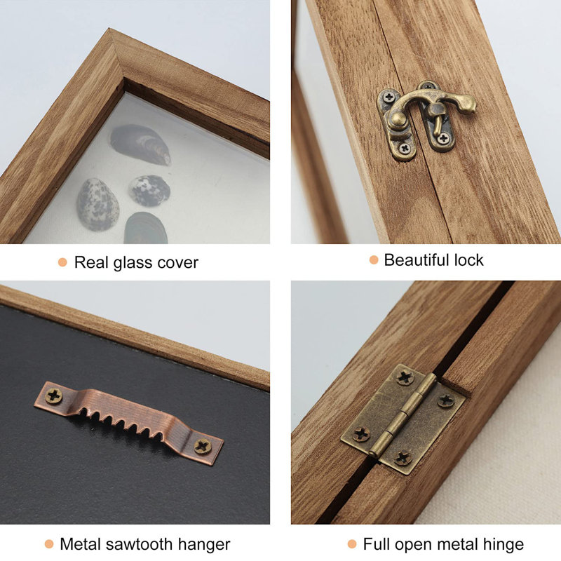 Shadow Box Display Case Shadowbox Frame With Linen Back Memorabilia Bouquet Medals Photos Memory Box For Keepsakes