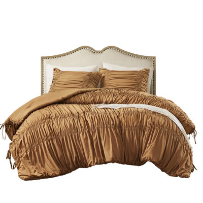 Twin  Comforter , French Country, Romantic Comforter, Pre-Washed Microfiber, All, Fluffy Warmth, Standard, Machine Washable 2Pcs Country Look, Design With Ties, Soft Microfiber For Relaxation,