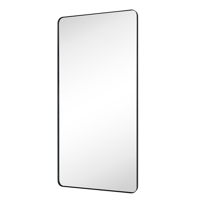 Miroir de salle de bain Javeion, Noir, 60 po x 30 po