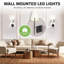 Applique murale rechargeable Bell + Howell avec abat-jour en tissu et fonctions à intensité variable-128517702