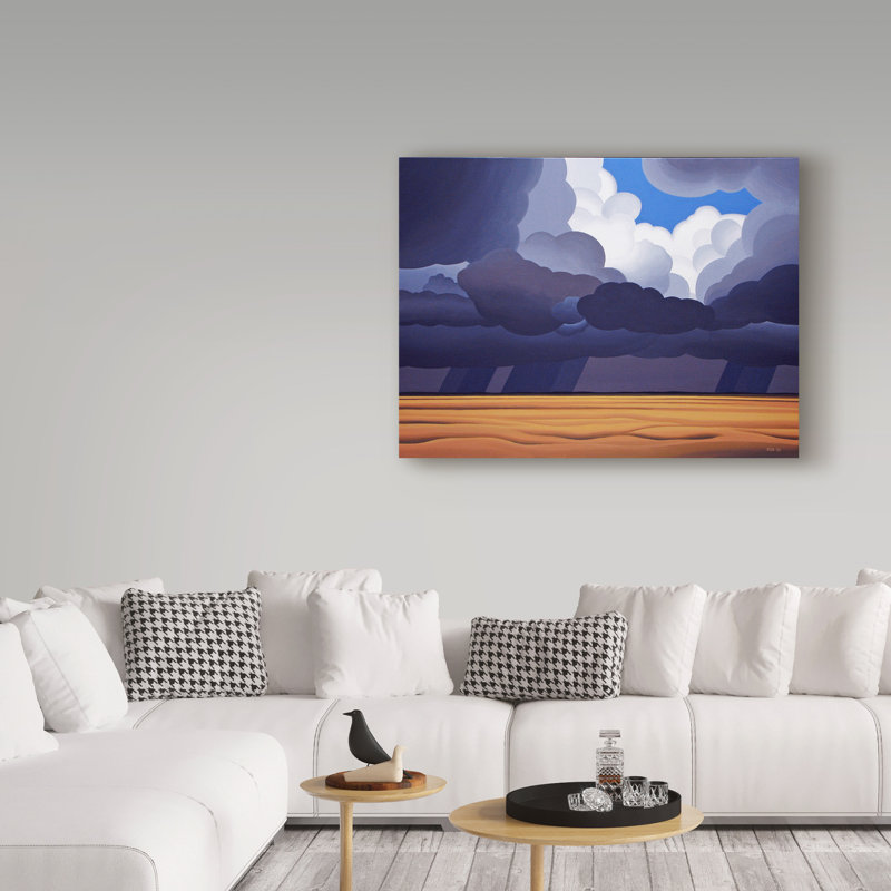 «Prairie Storm» par Etelca, impression sur toile tendue, H 14 po x l 19 po x P 2 po