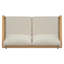 Outdoor Acacia Wood Loveseat