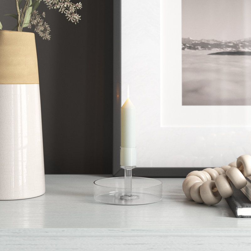 Ianthe Candleholder, 3.5" H x 4.25" W x 4.25" D