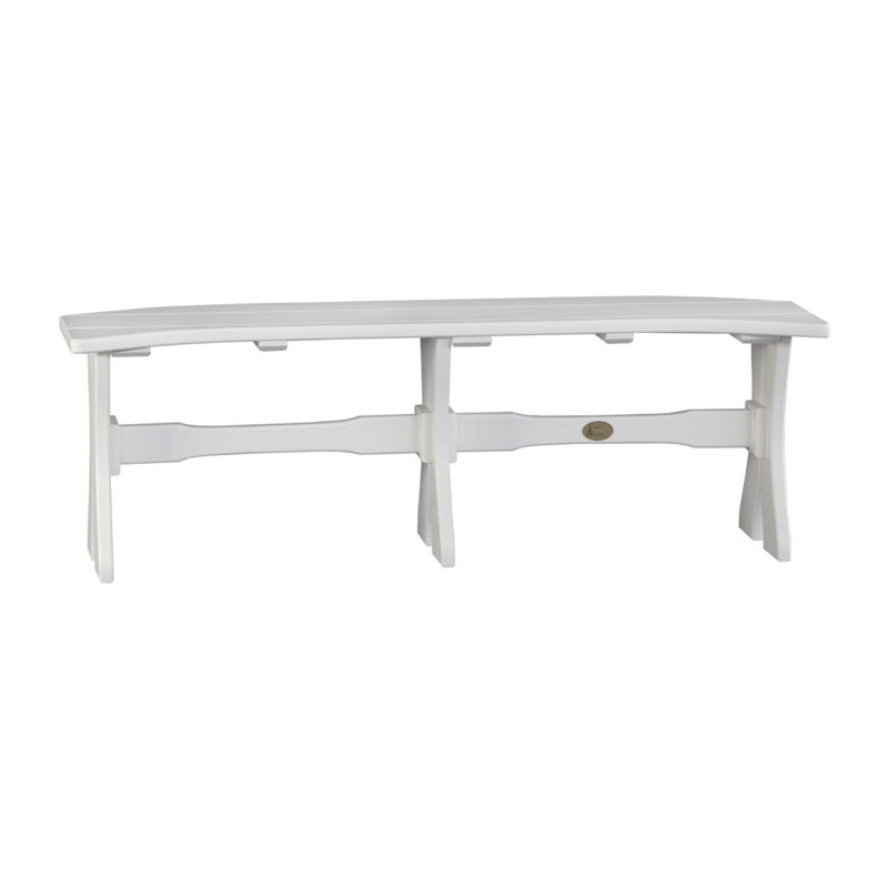 Banc de pique-nique en plastique Carolin, Blanc