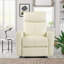 Fauteuil inclinable électrique en cuir fleur-373318671