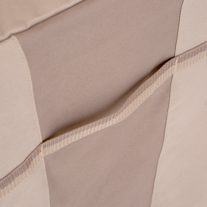 Beige Weather-Resistant High Back Patio Chair Covers, Set of 2
