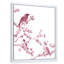 Beaux oiseaux roses - peinture sur toile-59759943-59759944