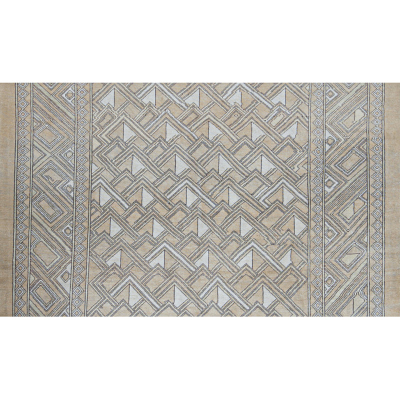 Tapis doré de haute qualité noué à la main