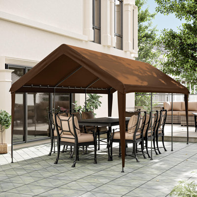 10 X 20 Ft Canopy Replacement Cover, Carport Roof Cover Only (Frame Is Not Included)