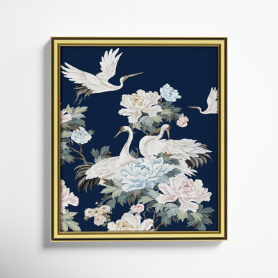 Danbury "Pearly White Cranes II" Painting