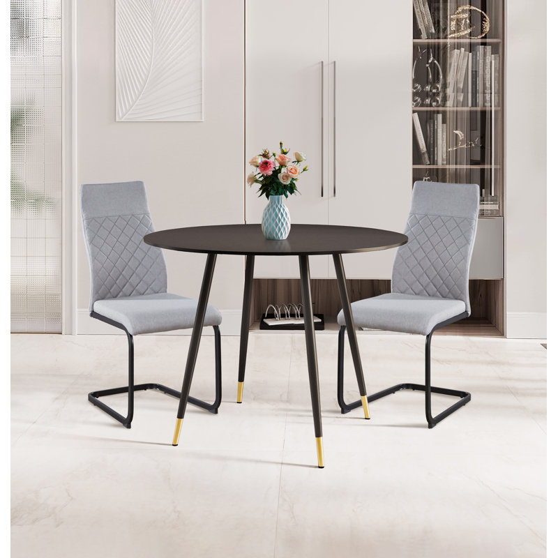 Haywards 2 - Person Dining Set, Black