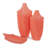 Niclas Hand Finished Glossy Coral Textured Ceramic Vase-1570288610