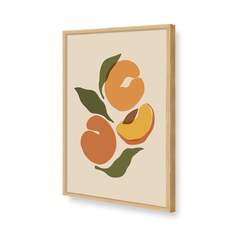 «Yellow Peaches» par Garima Dhawan, reproduction d'art sur toile, Tanné, H 48 po x l 36 po