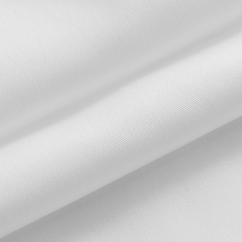 Rideau de douche en tissu hydrofuge, Blanc, 78" H x 78" W