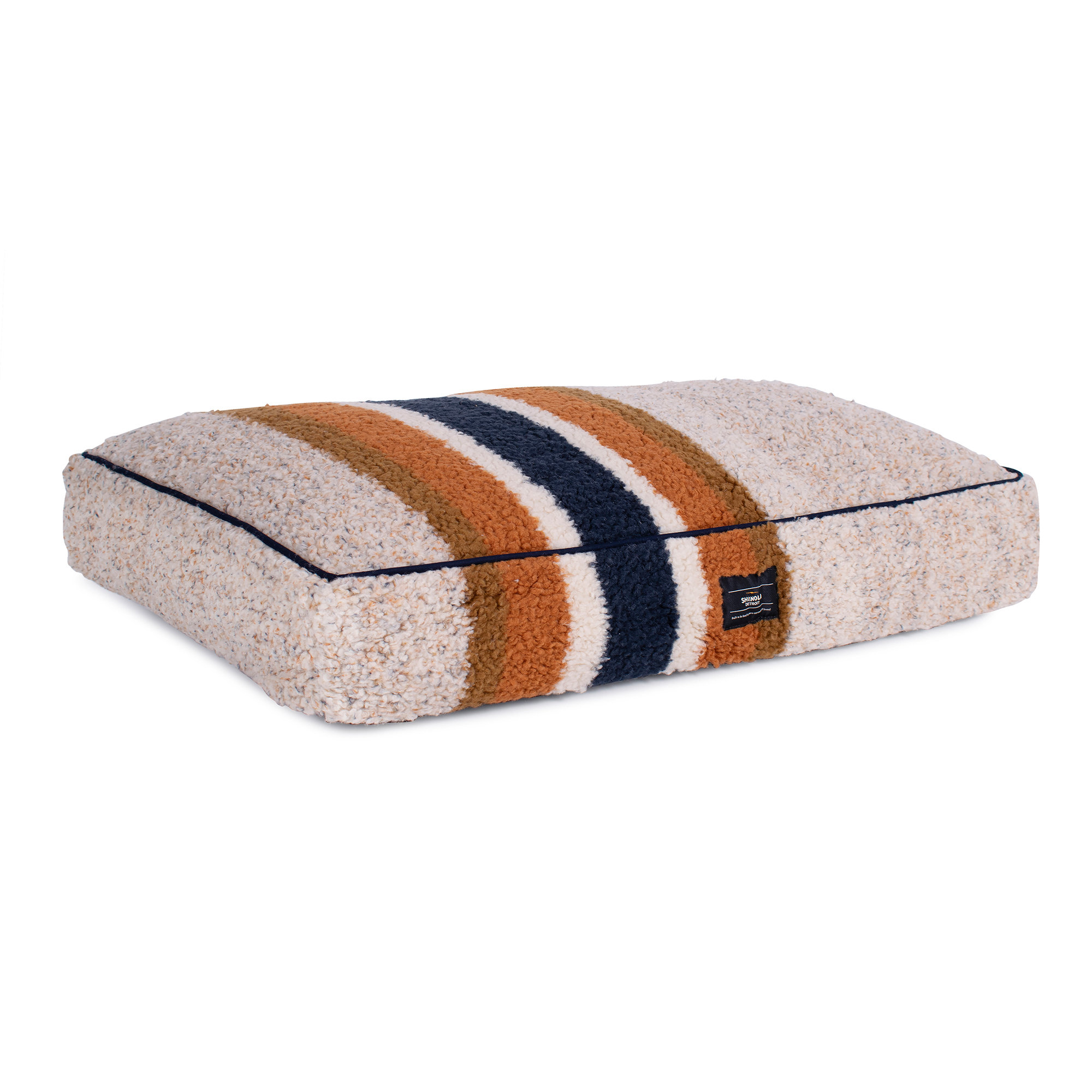 Napper Striped Pillow, Small (28" W x 20" D x 5" H), Oatmeal