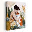 Gentle Dog Embrace Peaceful Serene Contemporary Dog Nature Wall Art Print 1 Piece Wrapped Canvas Wall Art-1604265507