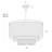 Cabaret 3 - Light Solid Brass Dimmable Empire Chandelier
