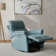 Carnegie 33" Leather Power Glider Swivel Recliner with Adjustable Headrest - Powered By Freemotion