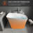 51'' Freestanding Soaking Solid Surface Bathtub In White-116920425