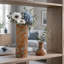 Ensemble de 3 vases de plancher en métal brun rustique, ensemble de grands vases gigognes avec découpes florales
