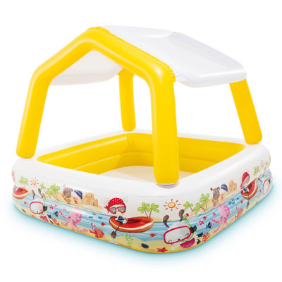 Intex Sun Shade Pool for Ages 2+ – Kid-Friendly Pool with Shade for Outdoor Fun