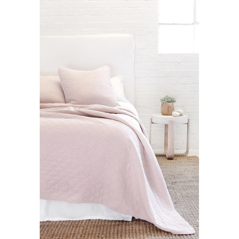 Huntington Cotton Sham, King Coverlet, Midnight